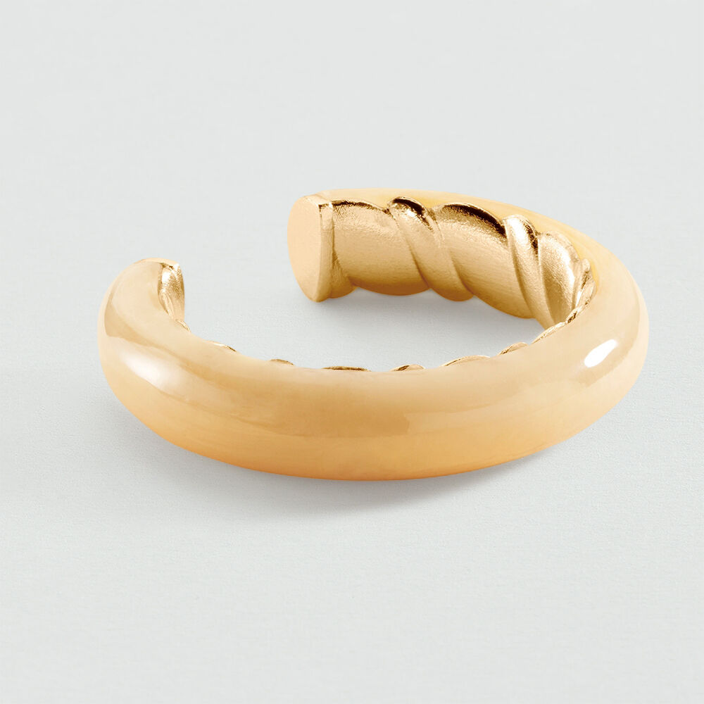 Pulsera rígida TORSADES - Marfil / Oro - Outlet  | Agatha