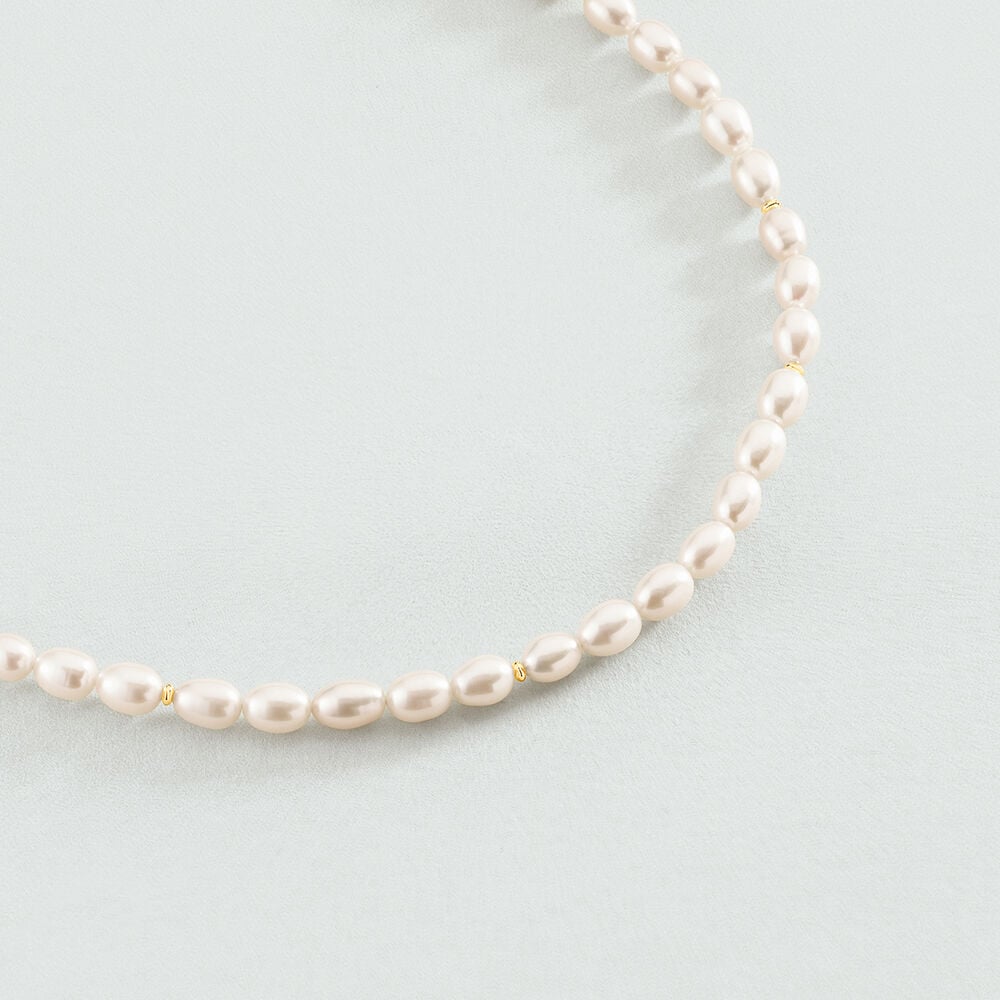 Collar corto MARGAUX - Perla / Oro - Collar corto  | Agatha