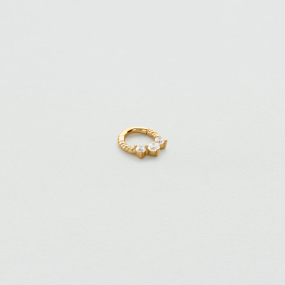 Piercing criolla MIX & MATCH - Cristal / Dorado - Tragus&H&eacute;lix  | Agatha