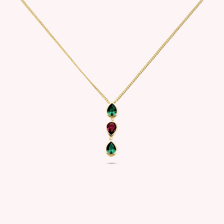 Collar corto NEITH - Verde / Rosa - Collares  | Agatha