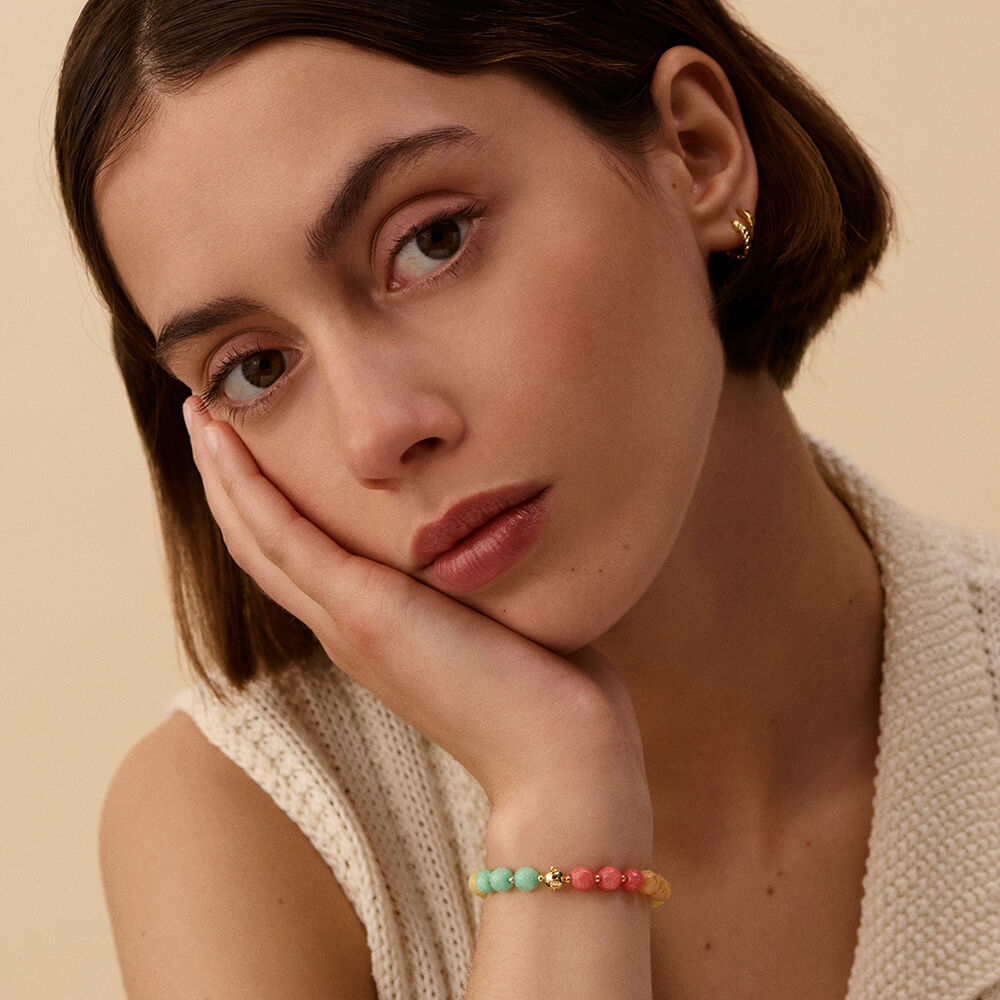 Pulsera de cadena NIGHTFALL - Multicolor / Oro - Pulsera de cadena  | Agatha
