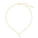 Collar corto LETTRE L - Cristal / Oro - Collares  | Agatha