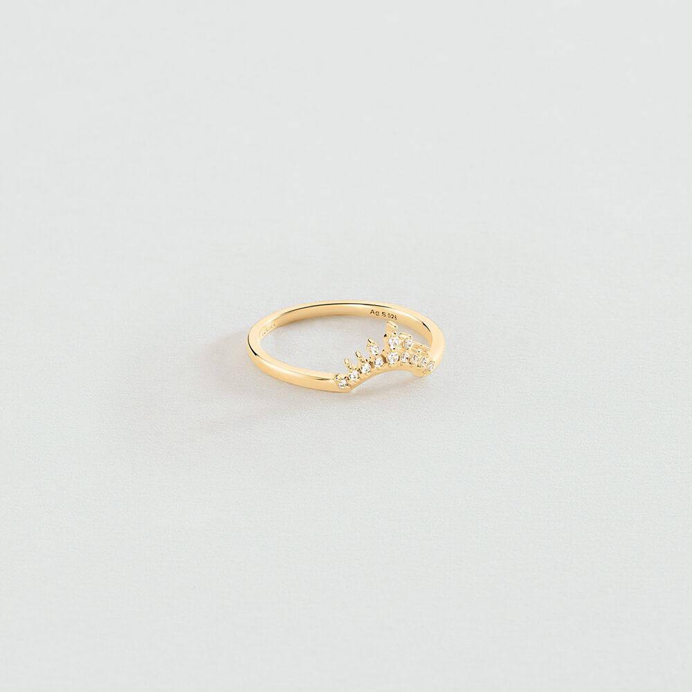 Anillo fino LUCKY EYE - Cristal / Dorado - Anillos  | Agatha