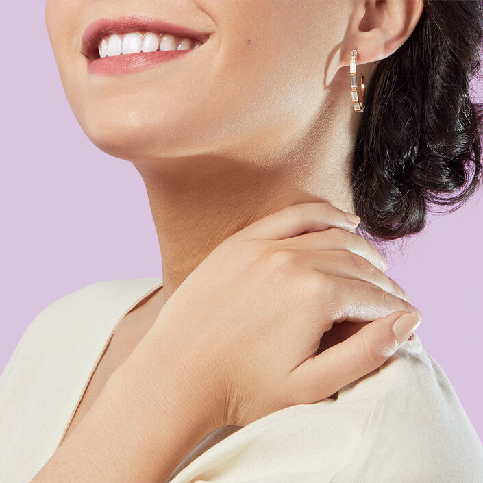 Criollas LUCILLE - Cristal / Dorado - Pendientes  | Agatha