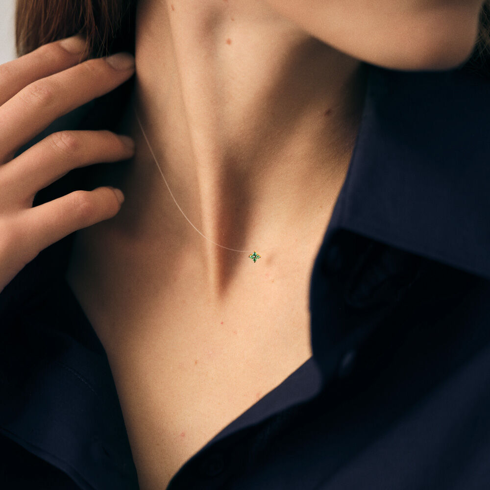 Collar corto BELOVED - Verde / Dorado - Collar corto  | Agatha