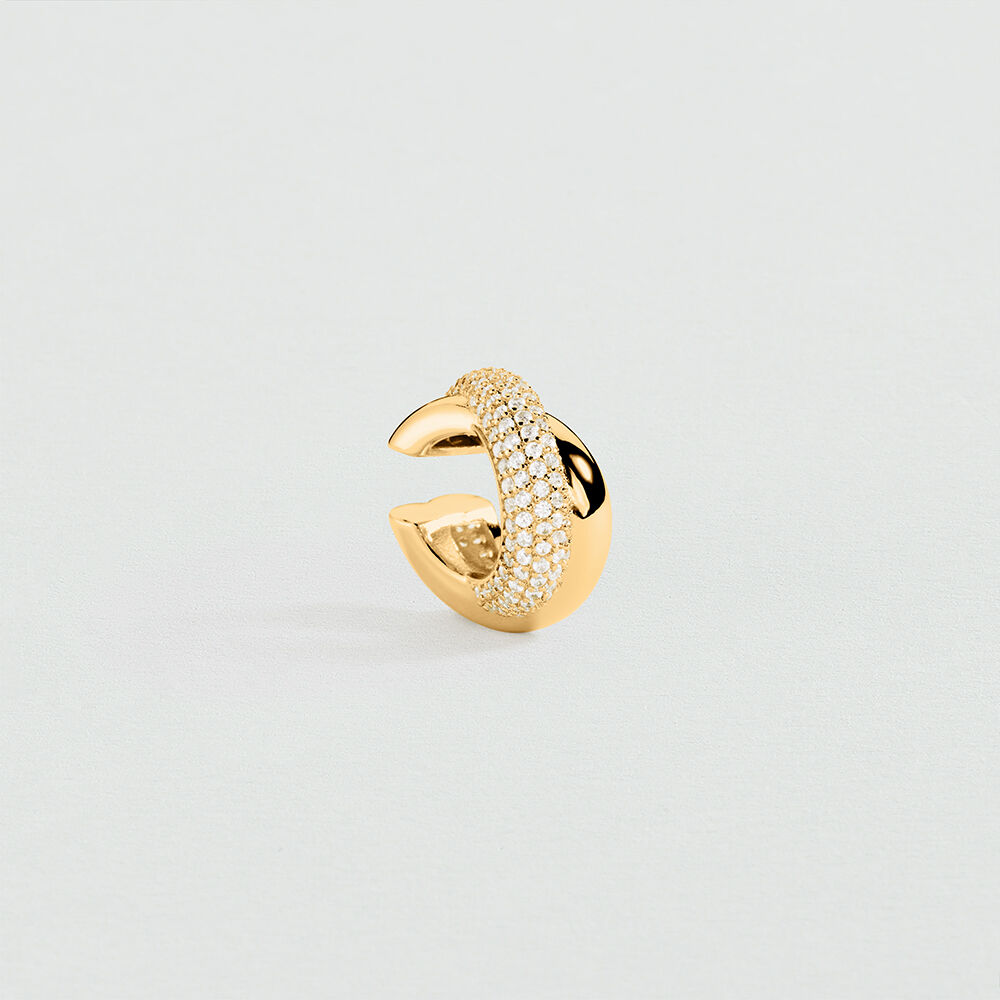 Earcuff XOXO - Cristal / Dorado - Pendientes  | Agatha