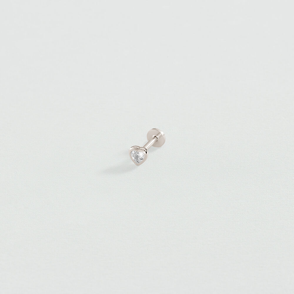 Piercing mini CORAZ&Oacute;N MIX & MATCH - Cristal / Plateado - Piercings  | Agatha