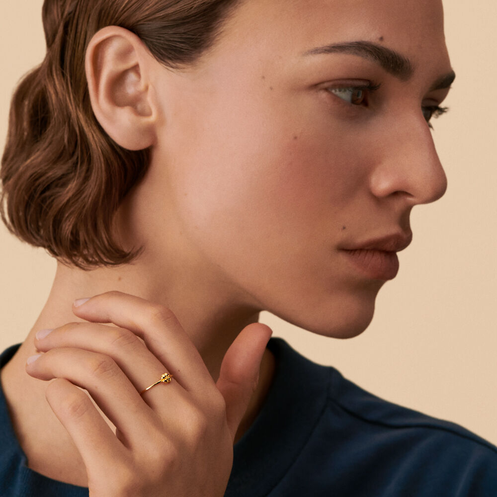 Anillo fino FELICITE - Dorado - Anillos de fantas&iacute;a  | Agatha