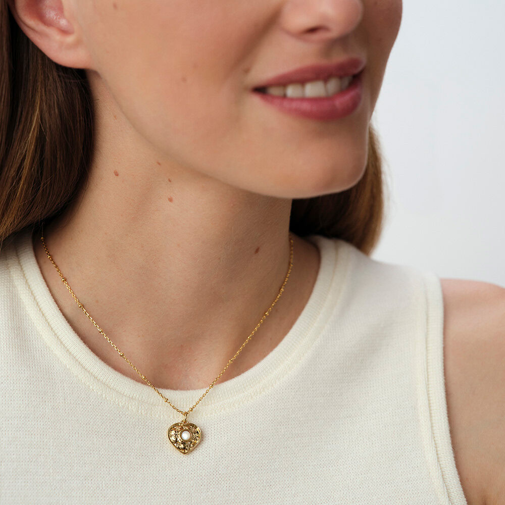 Collar corto PONT DES ARTS - Dorado / Blanco - Collar corto  | Agatha