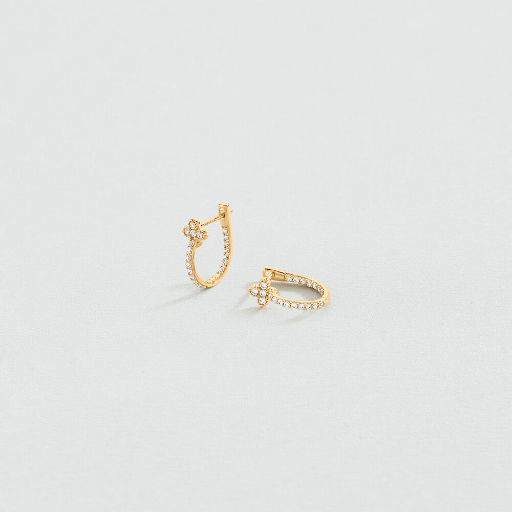 Criollas EAR48BELOVED - Cristal / Dorado - Pendientes  | Agatha