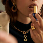 Collar midi TWIGGY - oro / camello - Collares  | Agatha
