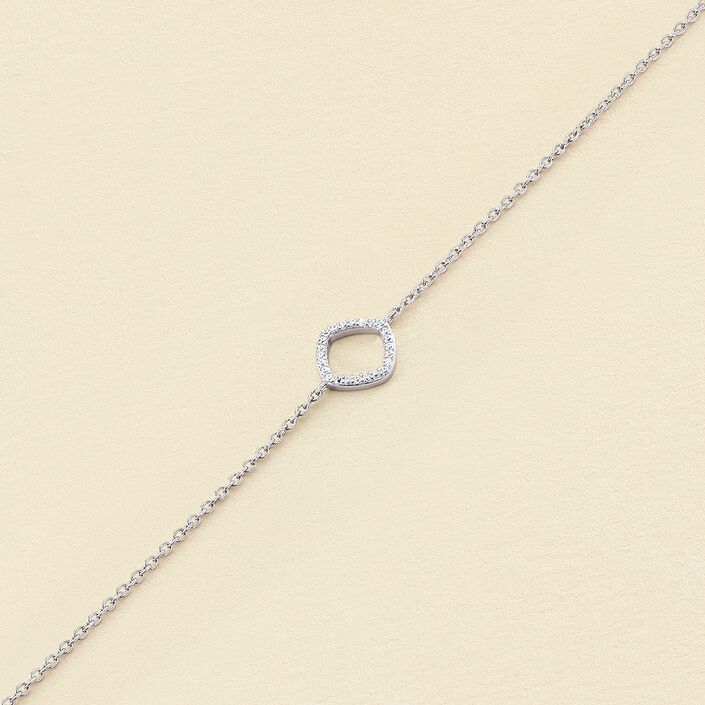 Pulsera de cadena SISSI - Cristal / Plateado - Pulseras  | Agatha