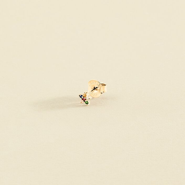 Piercing mini FLORAL - Multicolor / Oro - Piercings  | Agatha