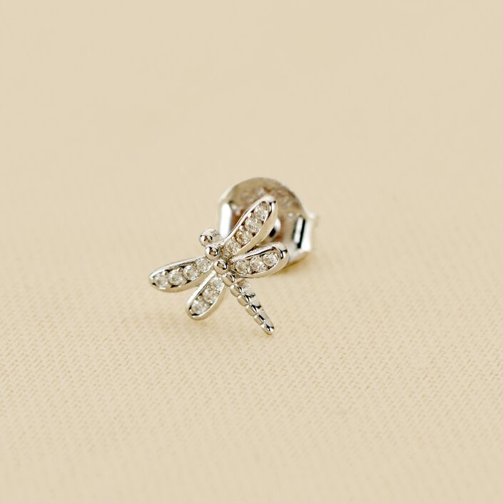 Piercing mini LIBELULA - Cristal / Plateado - Piercings  | Agatha