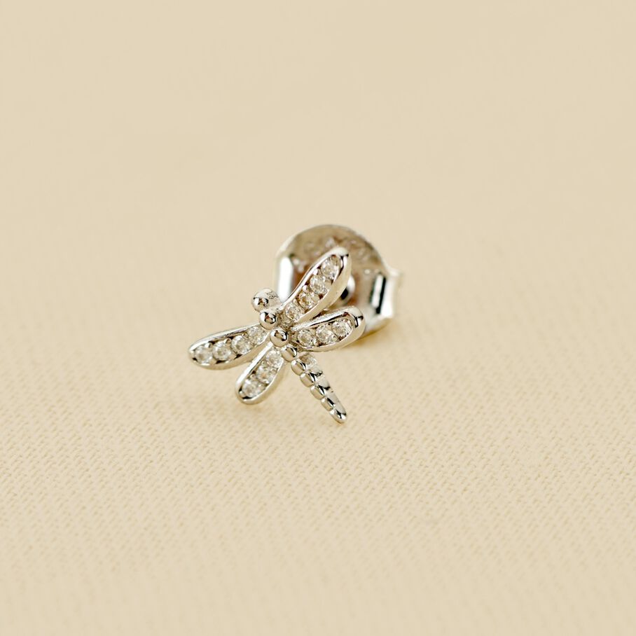 Piercing mini LIBELULA - Cristal / Plateado - Piercings  | Agatha