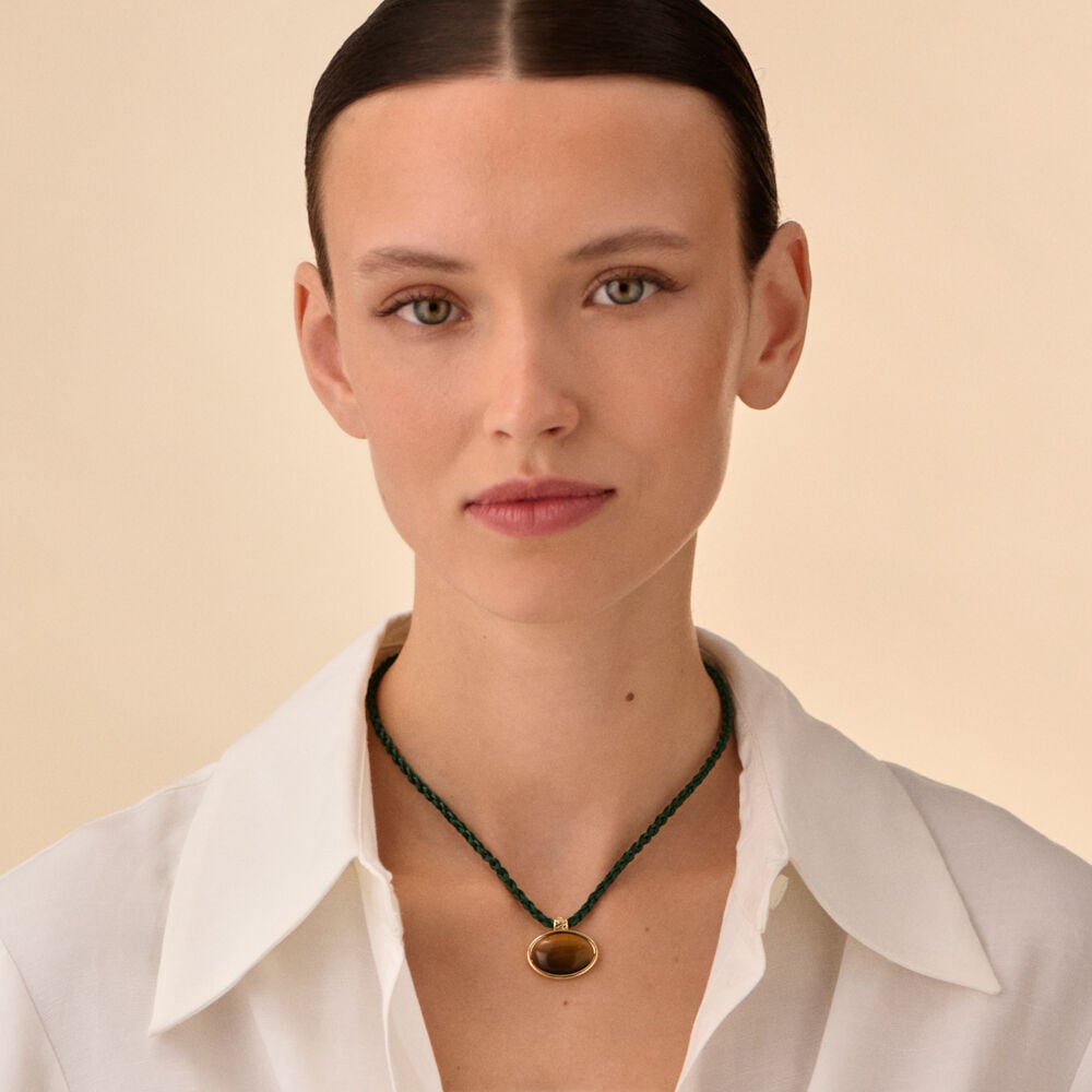 Collar corto RHEA - Tiger eye - Collar corto  | Agatha