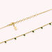Collar corto NEITH - Verde / Oro - Collares  | Agatha