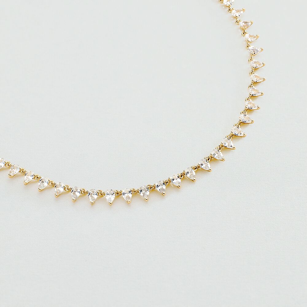 Collar corto OLIMPIA - Cristal / Dorado - Collar corto  | Agatha