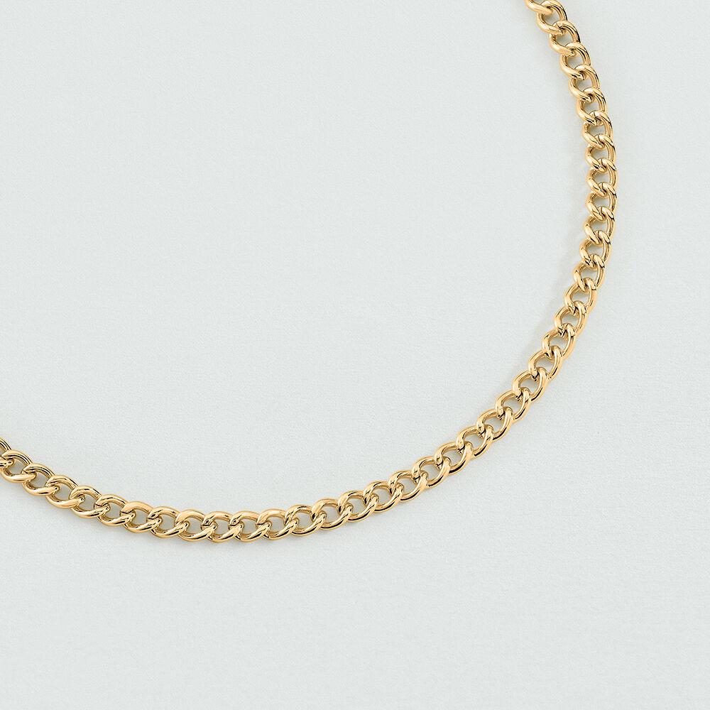 Collar midi CADENA GOURMETTE - Dorado - Collar de fantasía  | Agatha