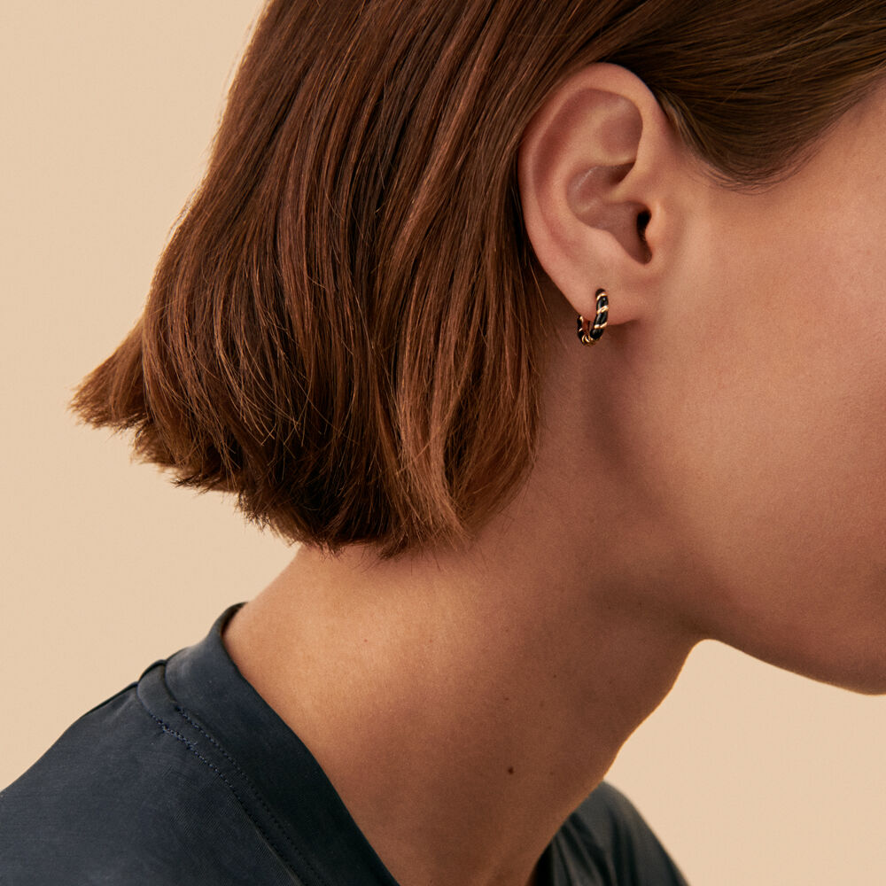 Piercing criolla MIX& MATCH - Negro / Oro - Piercings  | Agatha