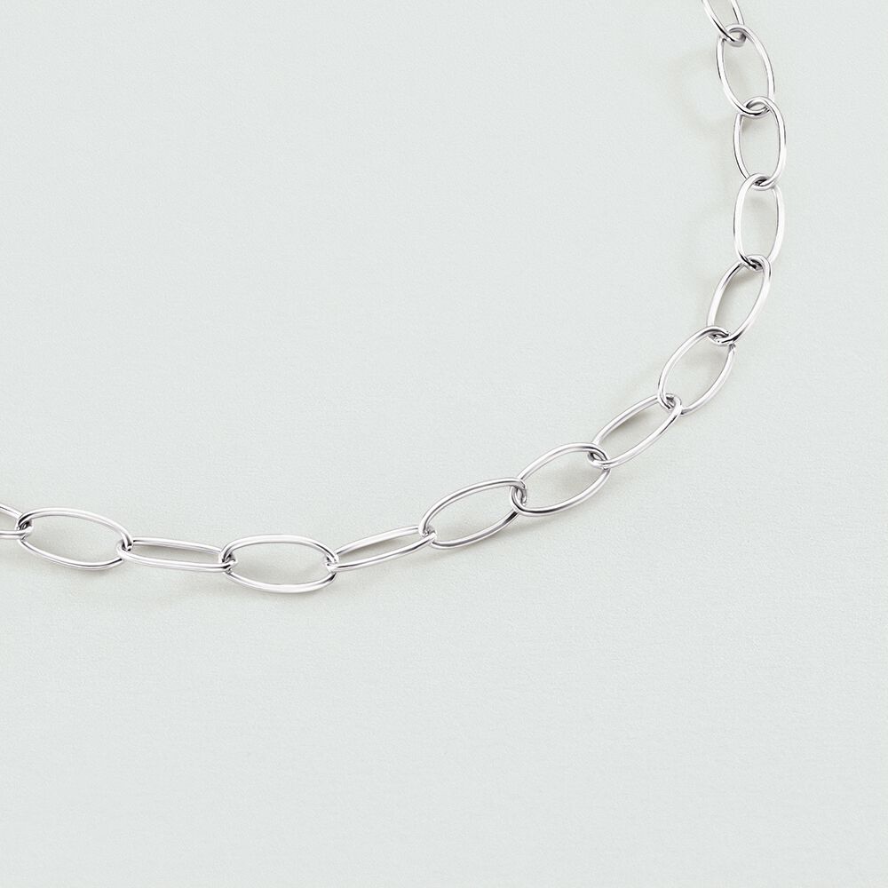 Collar midi CHAIN - Plateado - Collar de fantasía  | Agatha