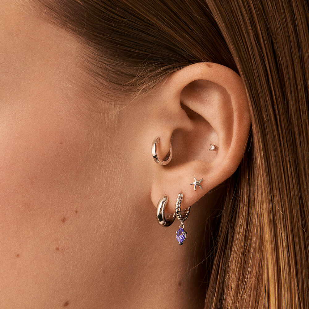 Piercing mini MINI - Cristal / Plateado - Piercings  | Agatha