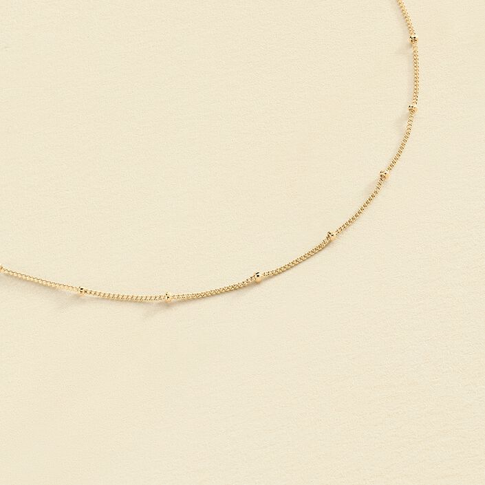 Cadena BALLSHOT - Dorado - Collares  | Agatha