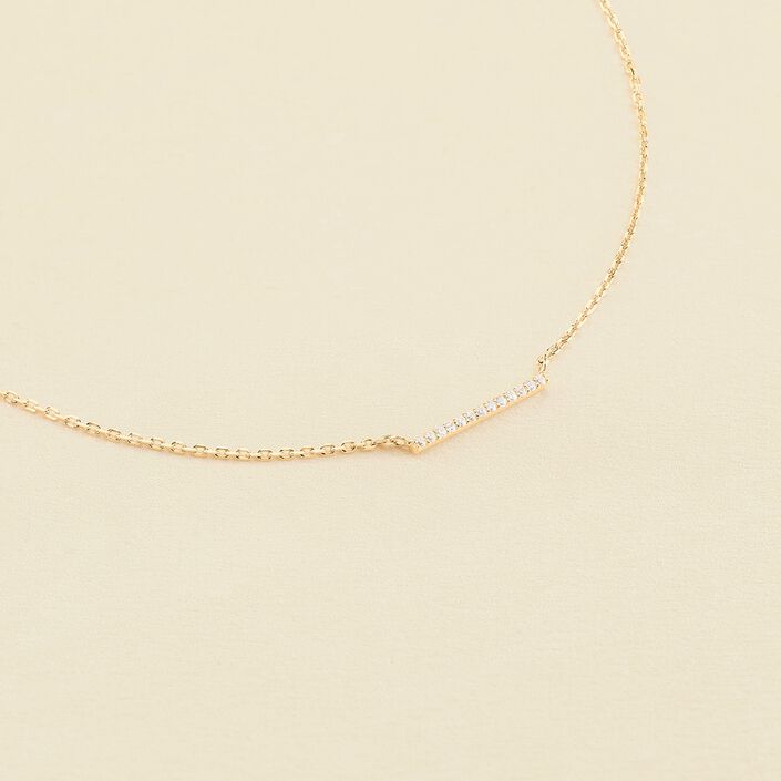 Collar corto BARSHINE - Cristal / Dorado - Collares  | Agatha