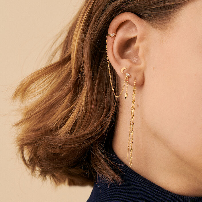 Piercing mini TWISTED - Dorado - Piercings  | Agatha