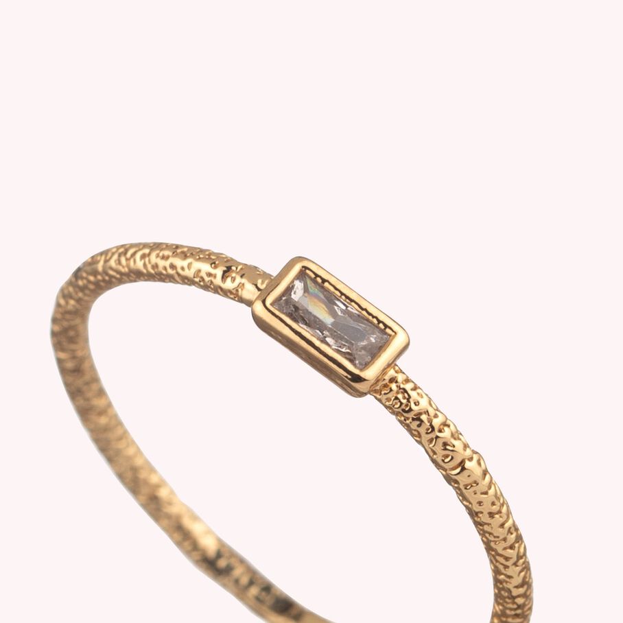 Anillo fino CLEOPATR - Cristal / Oro - Anillos  | Agatha