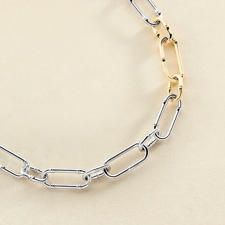 Collar midi BAMBOO - Plata / Oro - Collares  | Agatha