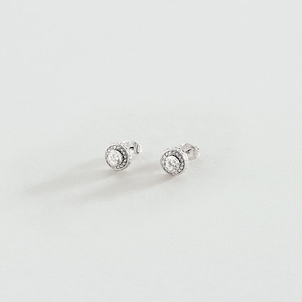Pendientes cortos IMPERIAL - Cristal / Plateado - Pendientes cortos  | Agatha