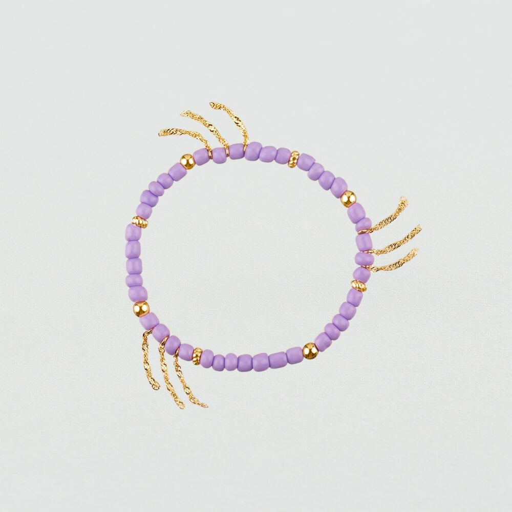 Pulsera de cadena RODEO - Malva / Dorado - Rebajas  | Agatha
