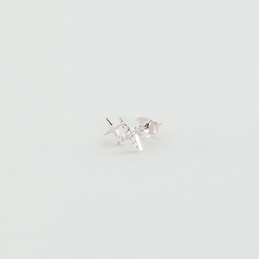 Piercing mini MIX & MATCH - Cristal / Plateado - Piercings  | Agatha