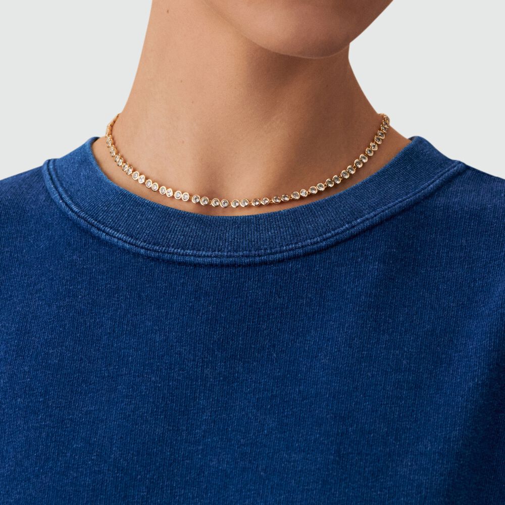 Collar corto ADAMAS - Cristal / Dorado - Collar corto  | Agatha
