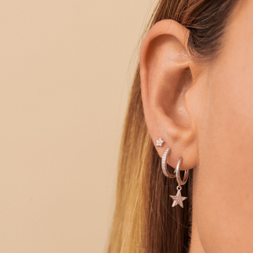 Piercing mini STARBRIL - Cristal / Plateado - Piercings  | Agatha