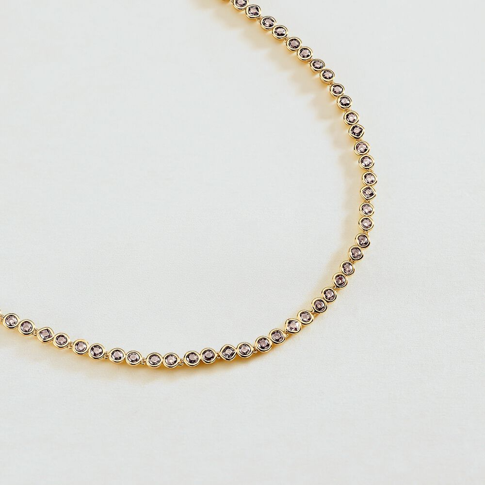 Collar largo ADAMAS - Gris / Oro - Collar de fantas&iacute;a  | Agatha