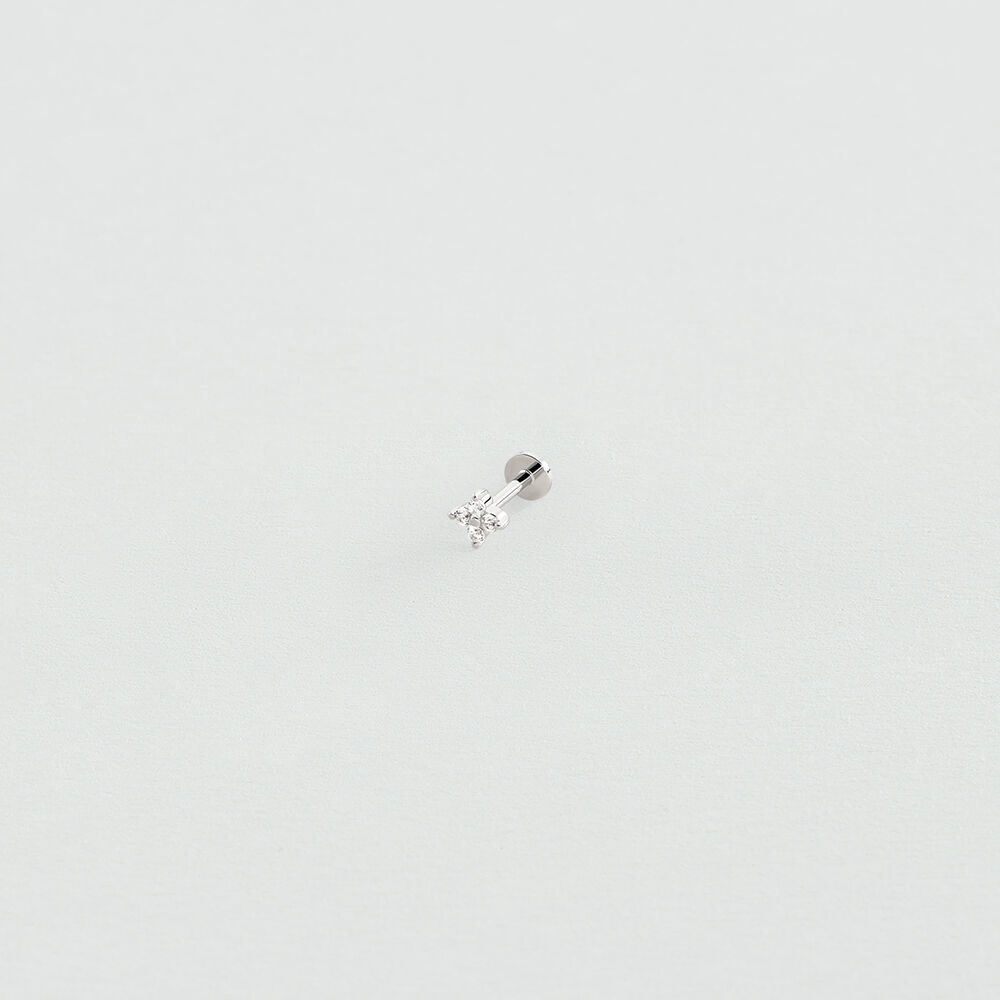 Piercing Hélix & Tragus MIX& MATCH - Cristal / Plateado - Piercings  | Agatha