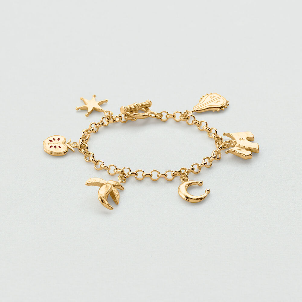 Pulsera de cadena COLGANTES PANGEA - Dorado - Pulsera de cadena  | Agatha
