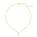 Collar corto LETTRE A - Cristal / Oro - Collares  | Agatha