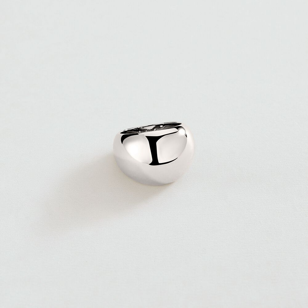 Anillo ancho DANAE - Plateado - Anillos de fantasía  | Agatha