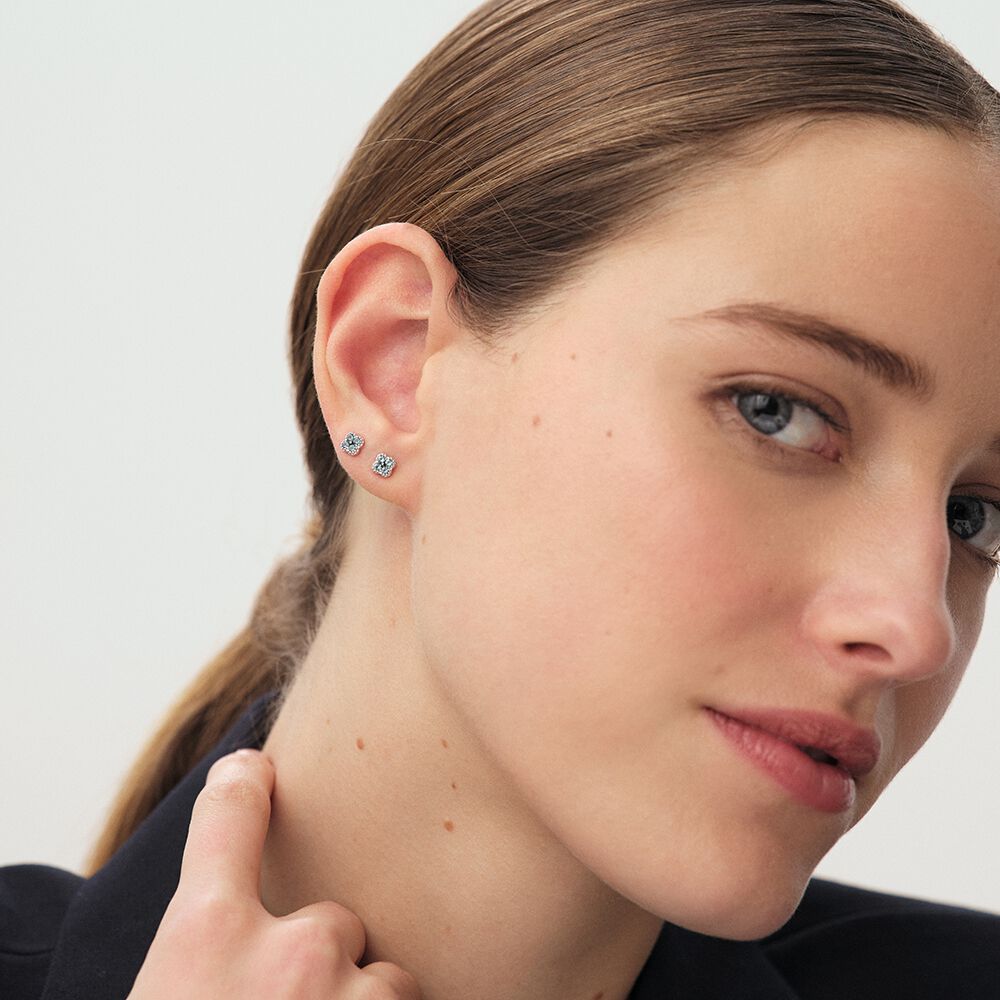 Pendientes cortos BELOVED - Turquesa / Plata - Pendientes cortos  | Agatha