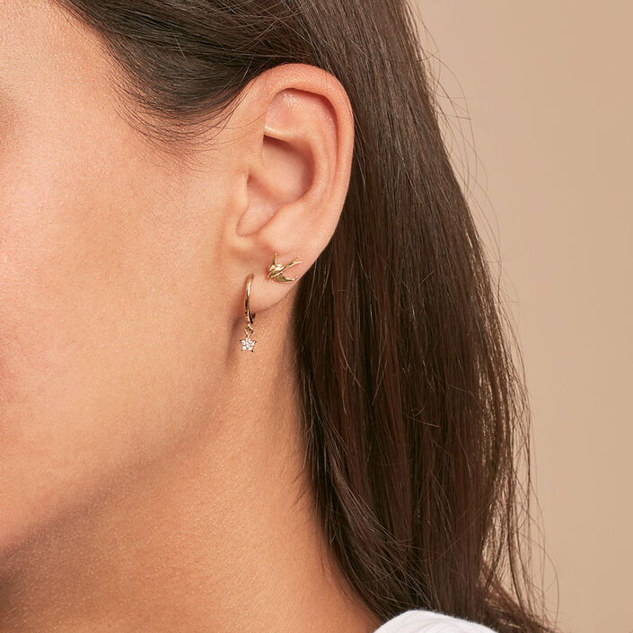 Piercing criolla CRIOSTAR - Cristal / Dorado - Piercings  | Agatha
