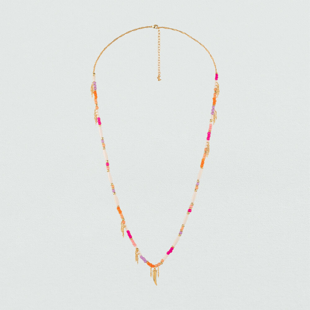 Collar largo RODEO - Multicolor / Oro - Rebajas  | Agatha