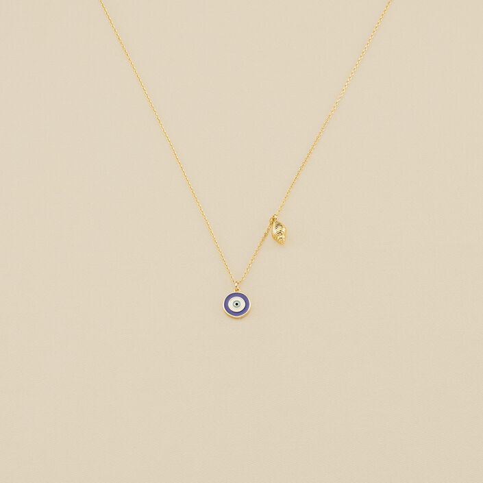 Collar corto CYCLADES - Azul / Oro - Collares  | Agatha