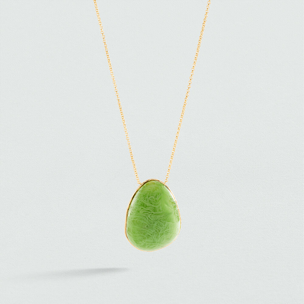 Collar midi CALMA - Verde / Dorado - Collares  | Agatha