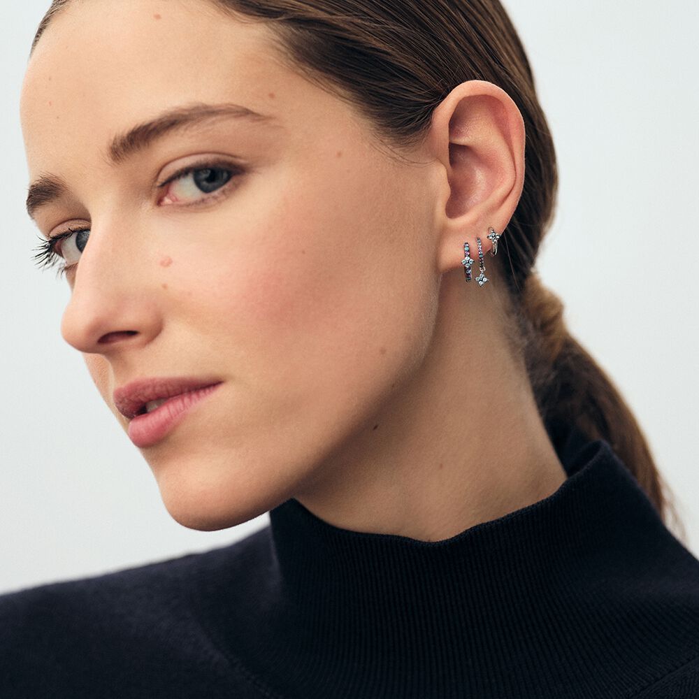 Piercing criolla BELOVED - Multicolor / Plata - Piercings  | Agatha