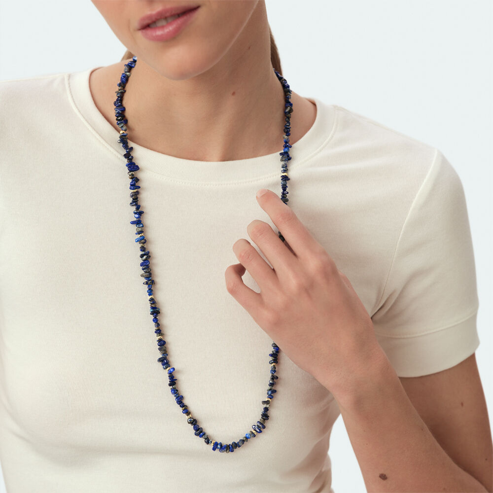 Collar largo CASSIS - Azul / Oro - Collar largo  | Agatha