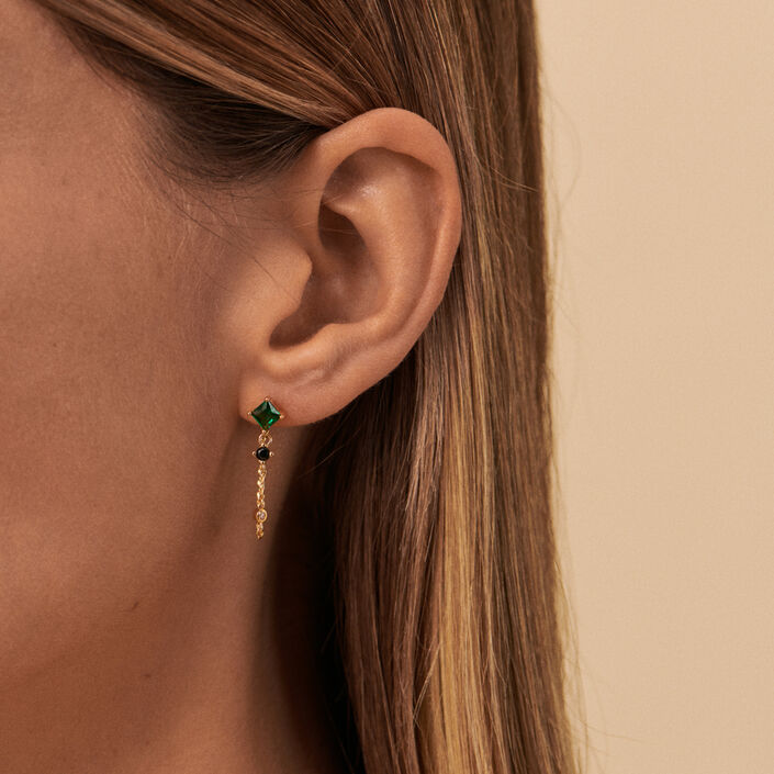 Criollas SOPHIA - Verde / Dorado - Pendientes  | Agatha