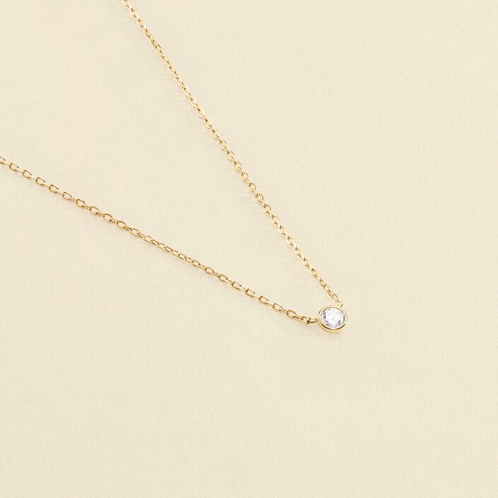 Collar corto BRILLANT - Cristal / Dorado - Collares  | Agatha